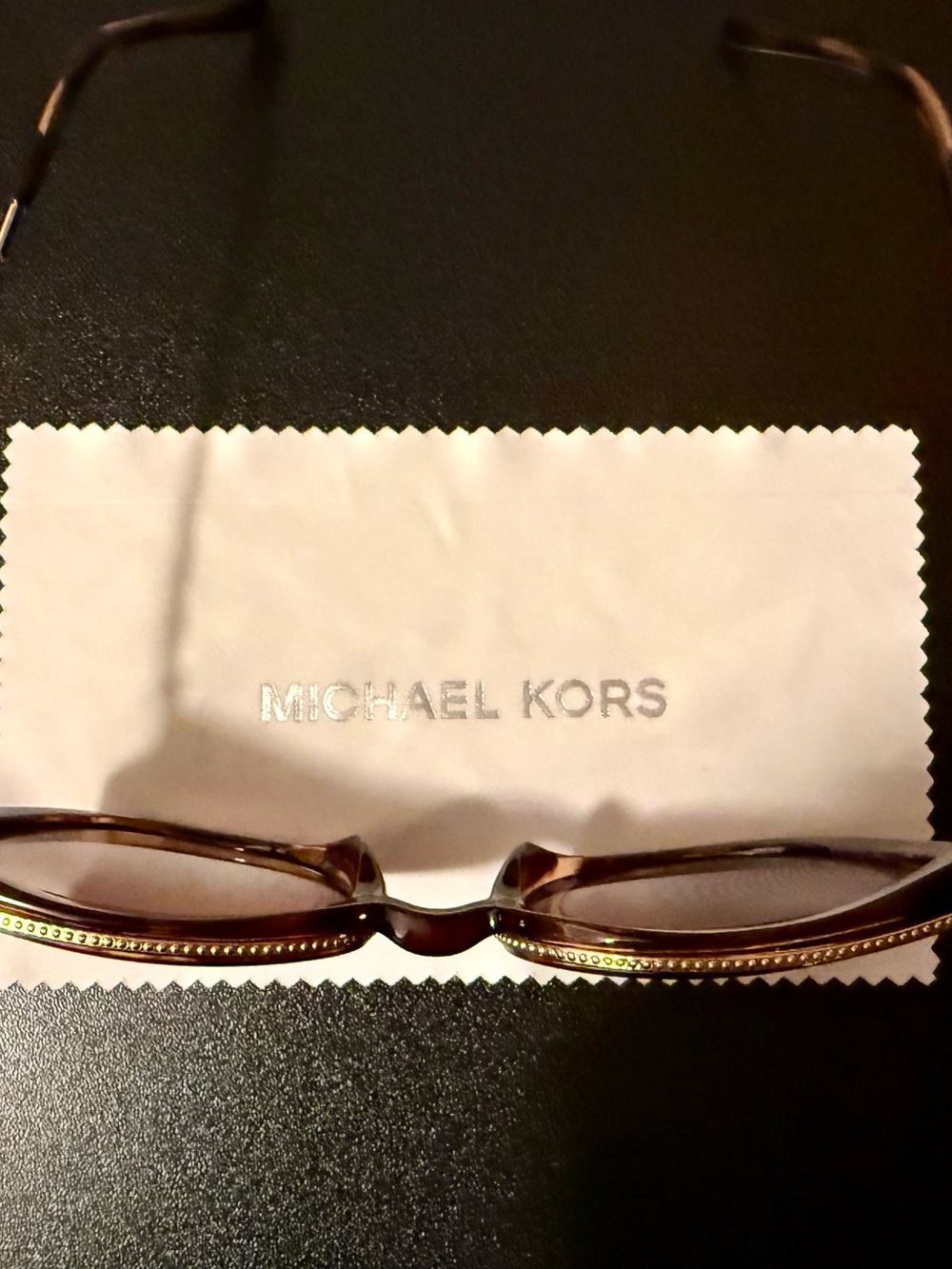 Michael Kors Bal Harbour Tortoise Shell Gold Trim Sunglasses Mk2089U - Picture 3 of 12